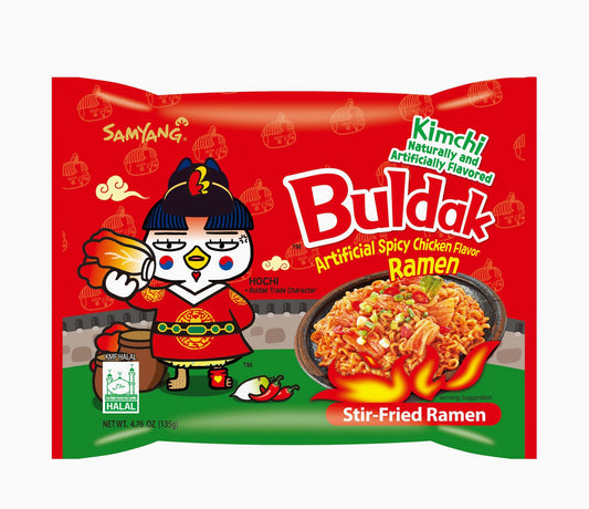 SAMYANG BULDAK Kimchi, artificial spicy chicken flavor, Ramen