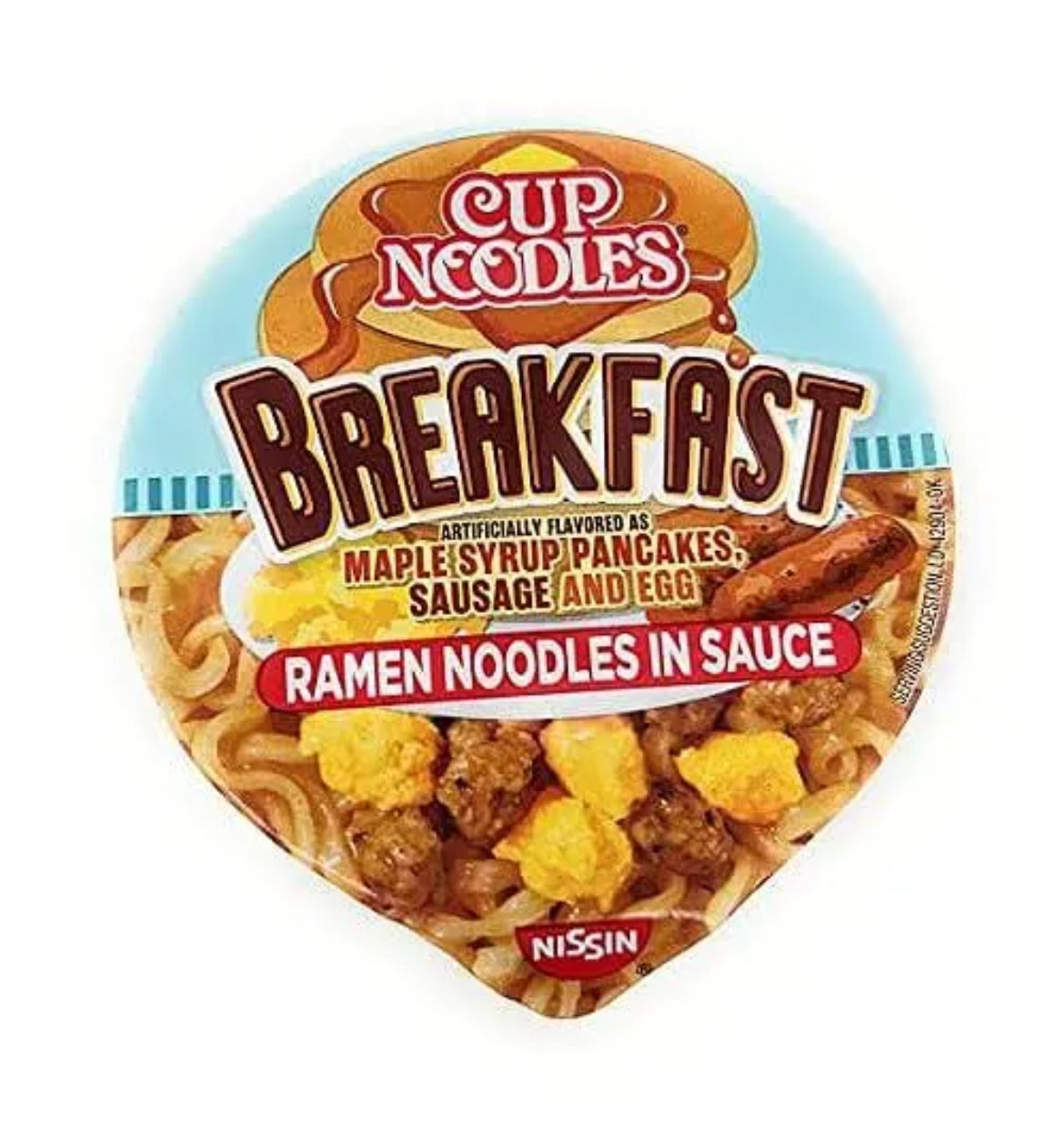 LIMITED EDITION CUP NOODLES, Maple syrup pancake, and sausage, 2.93oz