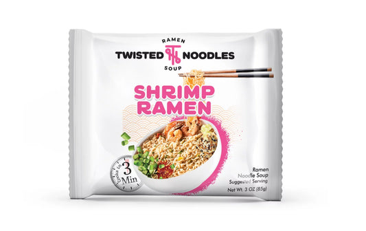 TWISTED NOODLES, shrimp, flavored Ramen 3oz