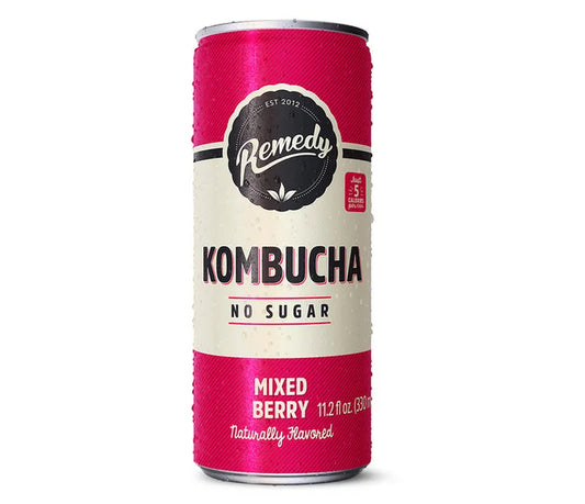REMEDY KOMBUCHA, mixed berry 11.2oz
