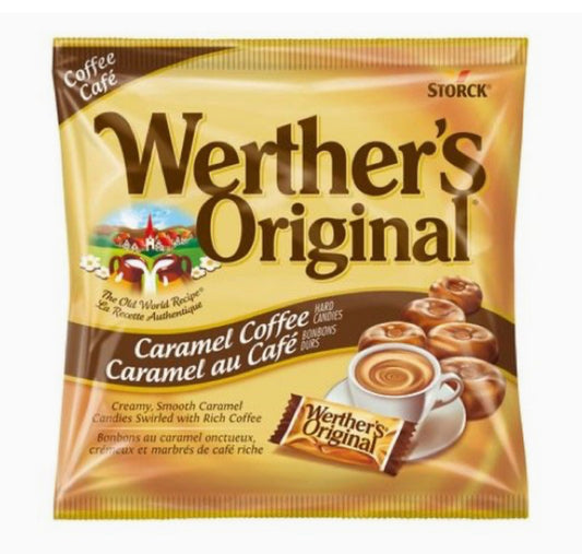 Werthers Original Caramel Coffee Hard Candy Pieces Round Hard Candy 2.65 Oz