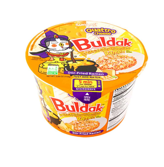 SAMYANG BULDAK, Quattro Cheese artificial spicy chicken flavor, Ramen 1 bowl